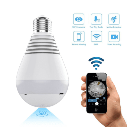 360 WiFi Bulb Camera